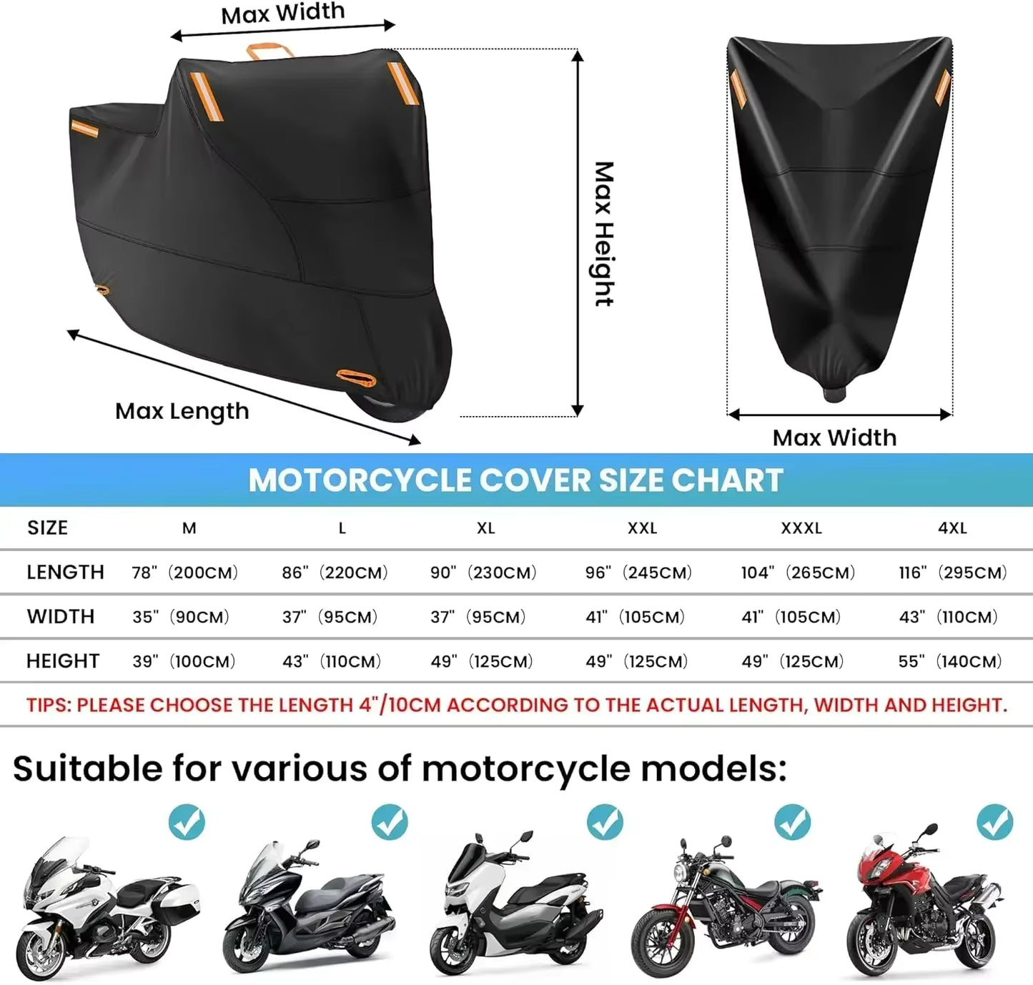 Funda Impermeable para Motocicleta