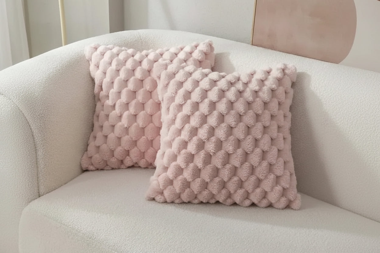 Funda de Cojín Decorativa 3D de Felpa