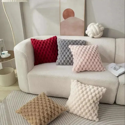 Funda de Cojín Decorativa 3D de Felpa