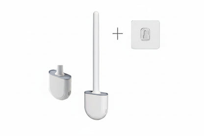 Cepillo de Inodoro de Silicona con Soporte de Pared