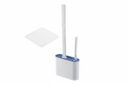 Cepillo de Inodoro de Silicona con Soporte de Pared