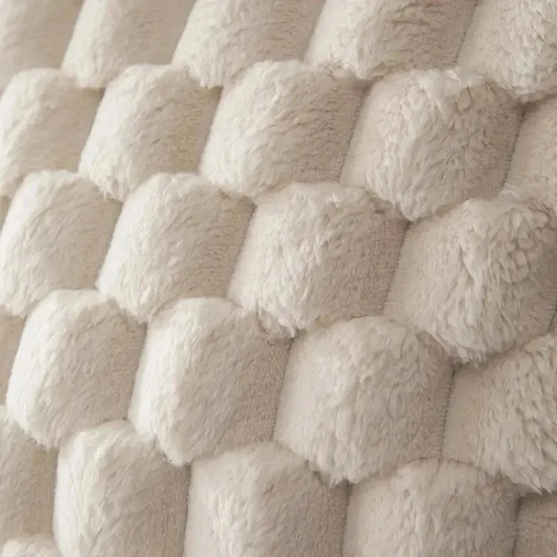 Funda de Cojín Decorativa 3D de Felpa