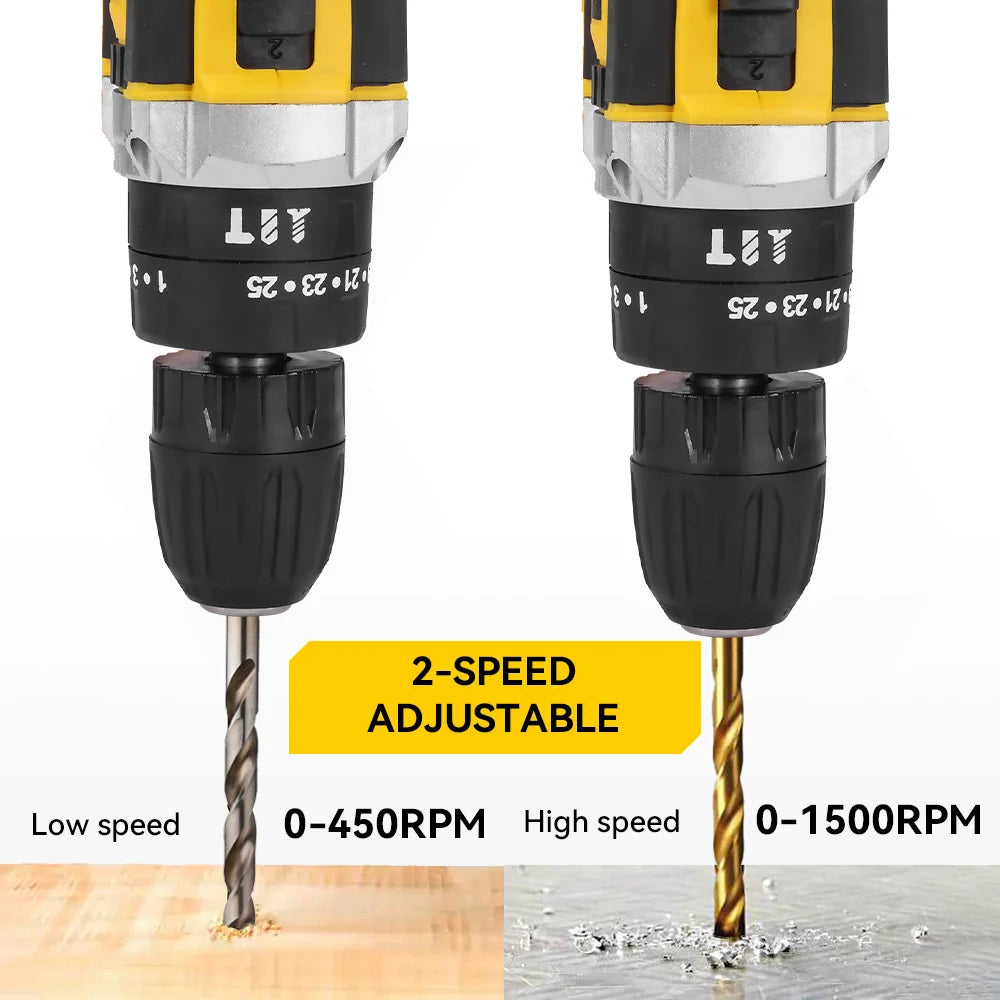 Taladro de Impacto Inalámbrico 3-en-1 - Mellwin™ Pro 21V