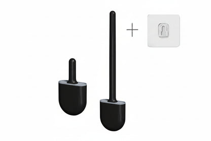 Cepillo de Inodoro de Silicona con Soporte de Pared