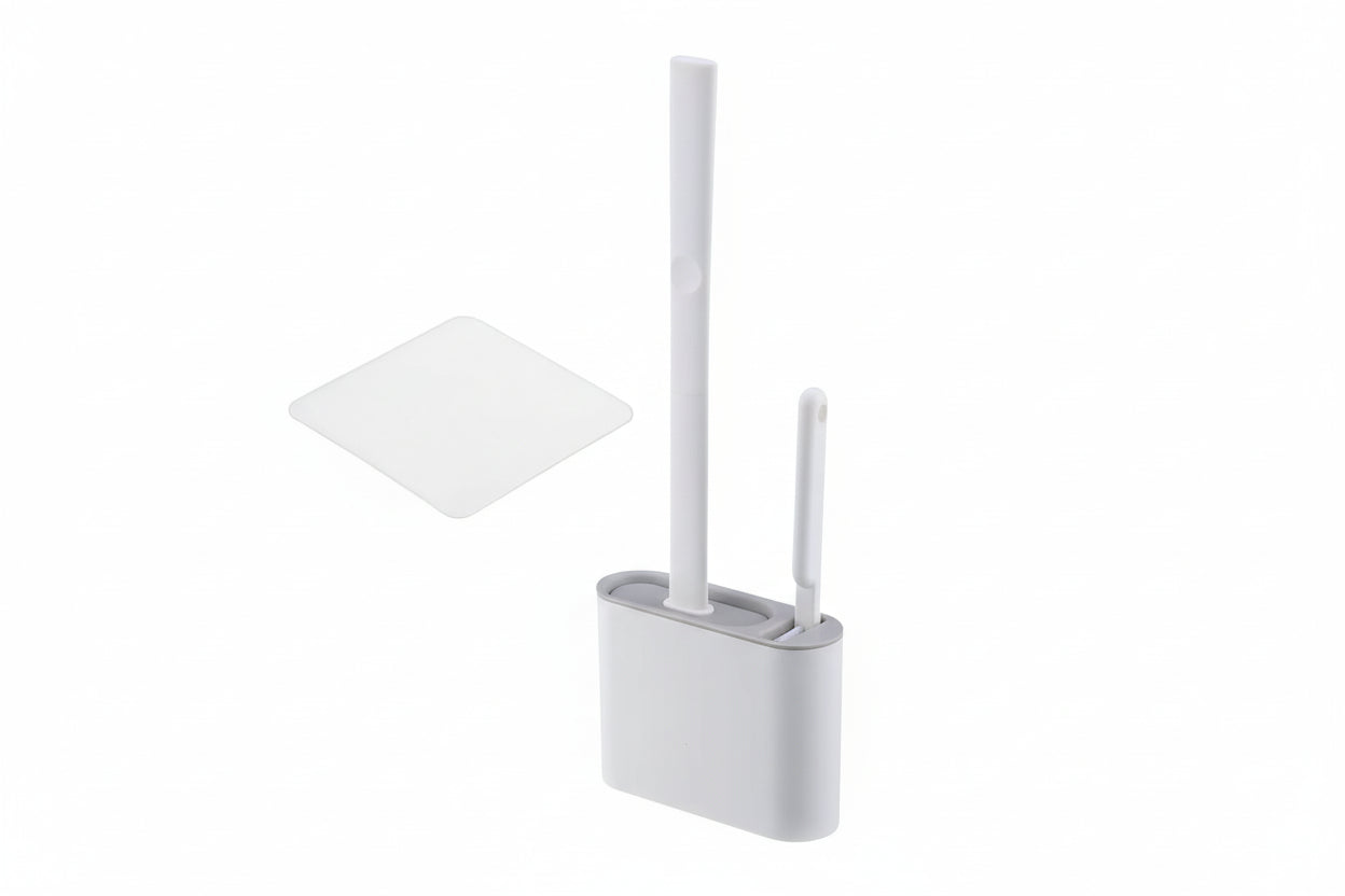 Cepillo de Inodoro de Silicona con Soporte de Pared