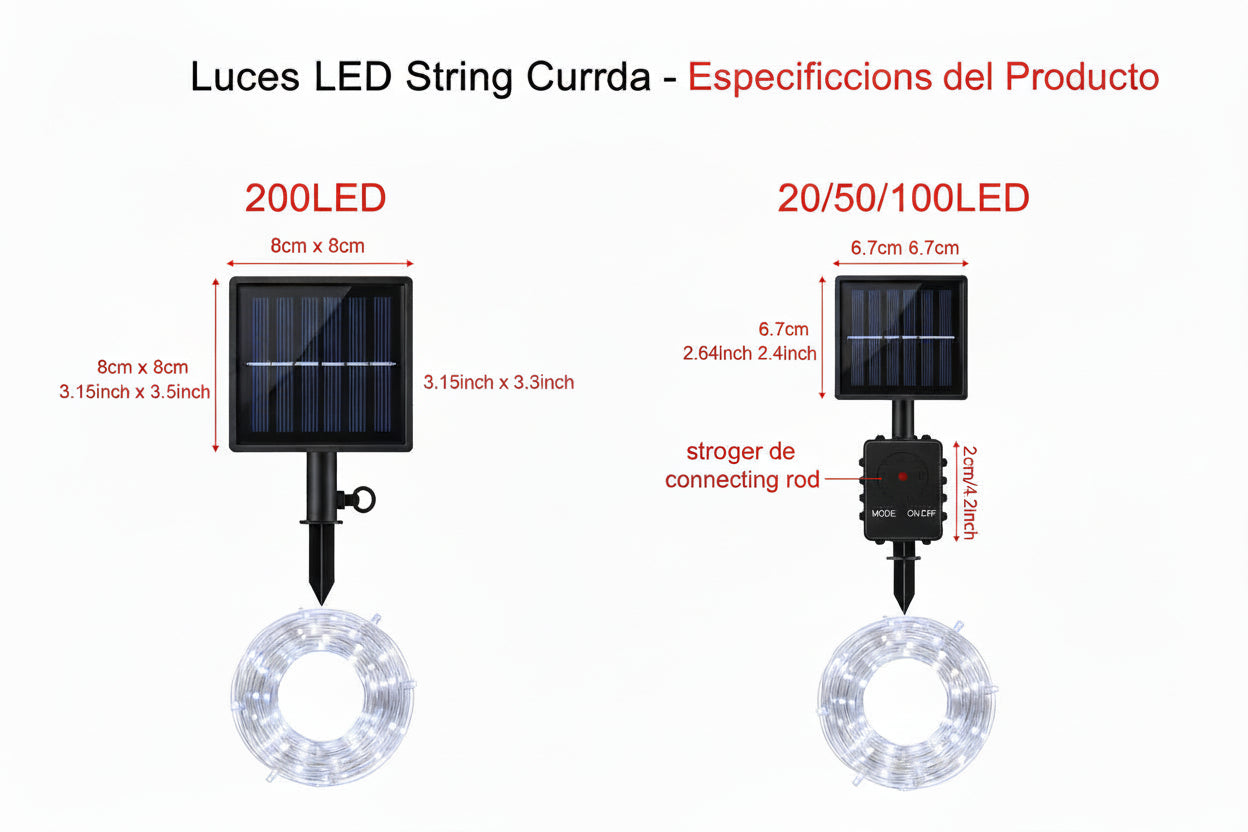 Luces LED Solares